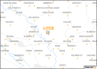 map of Liţca