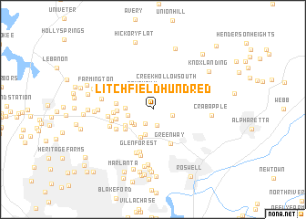 map of Litchfield Hundred
