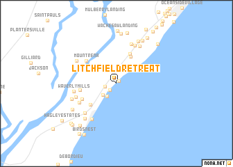 map of Litchfield Retreat