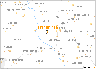 map of Litchfield