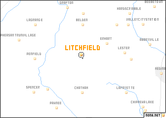 map of Litchfield