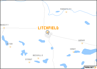 map of Litchfield