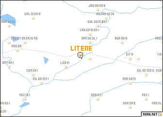 map of Litene