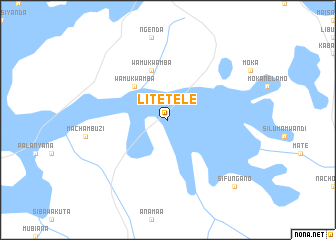 map of Litetele