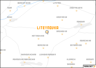 map of Liteynovka