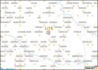 map of Líté