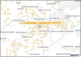 map of Lithia Mobile Home Estates