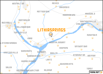 map of Lithia Springs