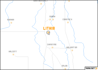 map of Lithia
