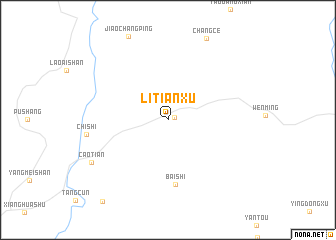 map of Litianxu