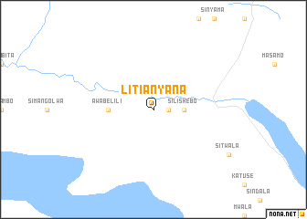 map of Litianyana
