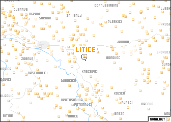 map of (( Litice ))