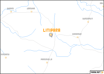 map of Litipāra