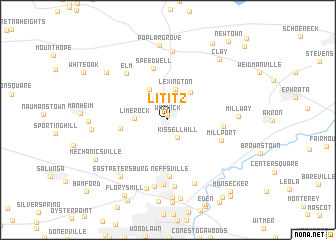 map of Lititz