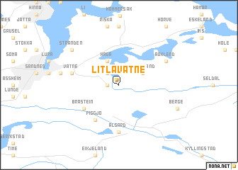map of Litla Vatne