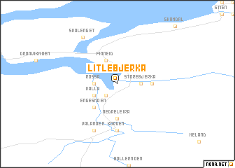 map of Litle Bjerka