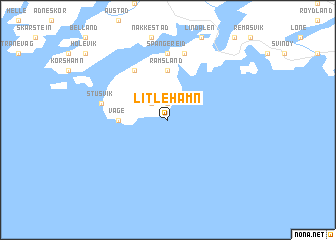 map of Litlehamn