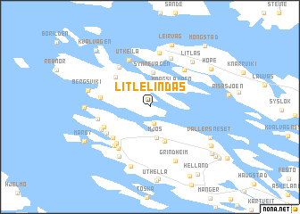 map of Litlelindås