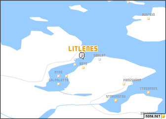 map of Litlenes