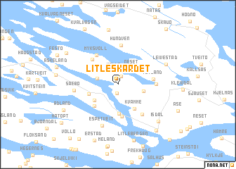 map of Litleskardet