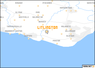 map of Litlington