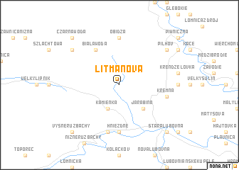 map of Litmanová