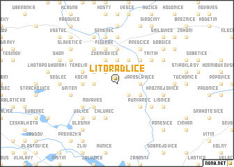 map of Litoradlice