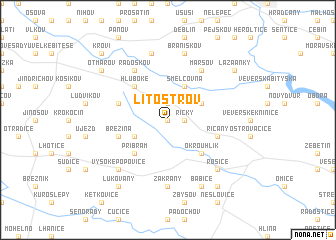 map of Litostrov