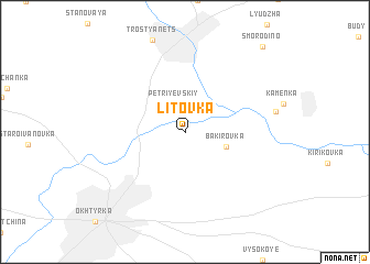 map of Litovka