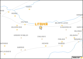 map of Litovka