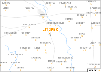 map of Litovsk