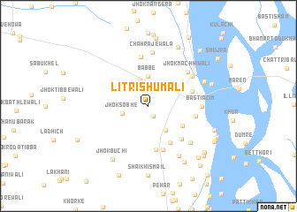 map of Litri Shumāli