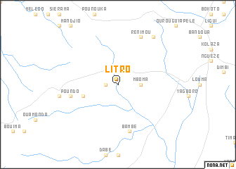 map of Litro