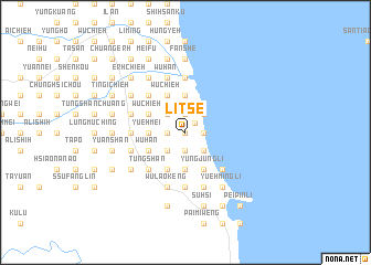map of Li-tse