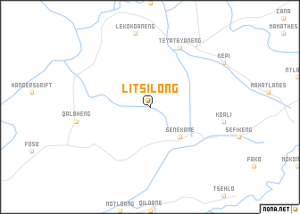 map of Litsilong