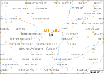 map of Litteau