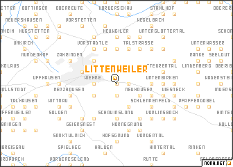 map of Littenweiler