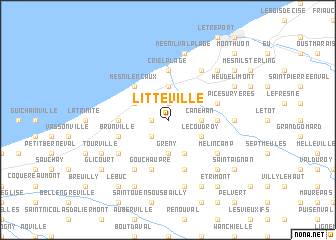 map of Litteville