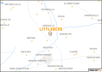 map of Little Acre