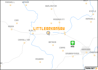 map of Little Arkansaw