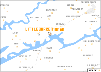 map of Little Barren