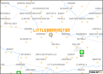 map of Little Barrington