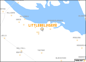 map of Little Belvidere