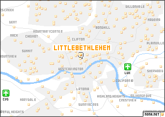 map of Little Bethlehem
