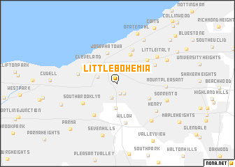 map of Little Bohemia