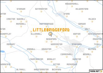 map of Little Bridgeford