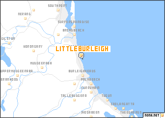 map of Little Burleigh