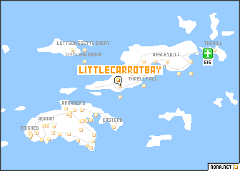 map of Little Carrot Bay