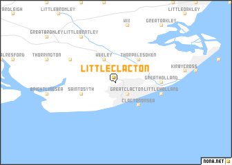 map of Little Clacton