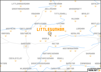 map of Little Dunham